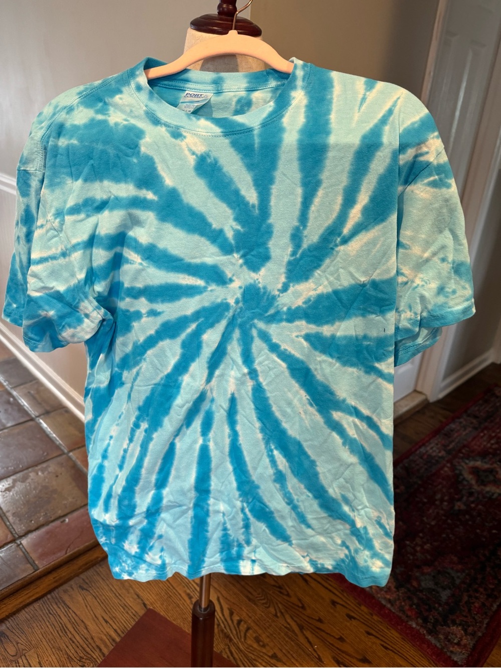 Tie-Dye Spiral Crew Neck T-Shirt - Bundle of 9 t-shirts